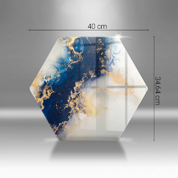 Chopping board Abstraction with blue