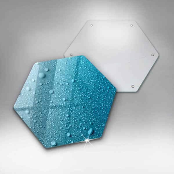 Glass worktop saver Drops of water