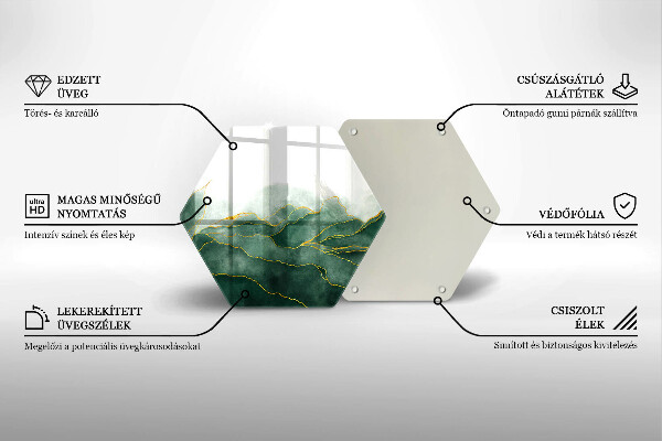 Glass worktop saver Abstraction nature