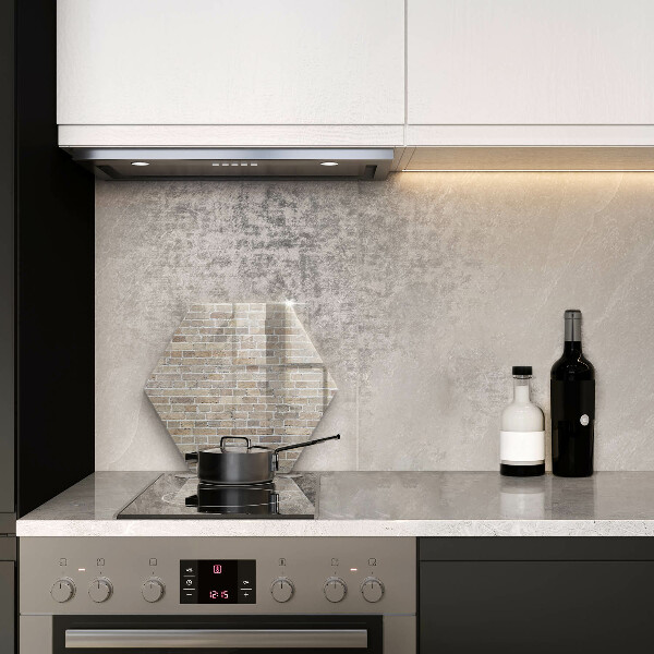 Glass worktop saver Wall bright bricks