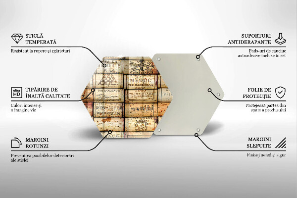 Chopping board Old wine corks