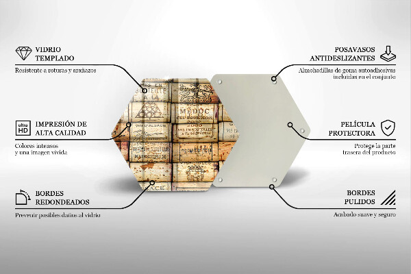 Chopping board Old wine corks