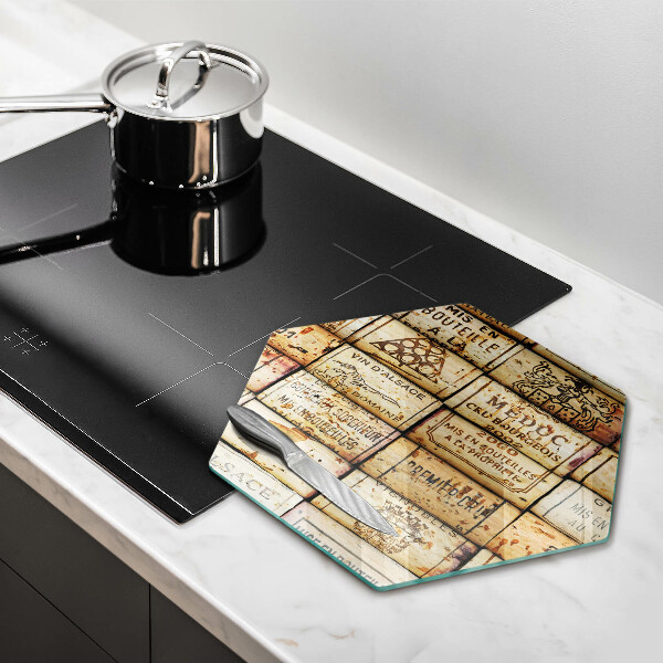 Chopping board Old wine corks