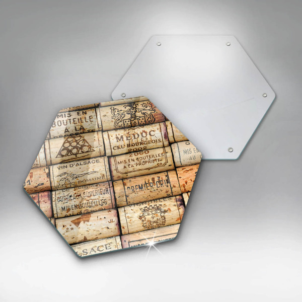 Chopping board Old wine corks