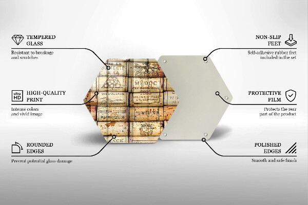 Chopping board Old wine corks