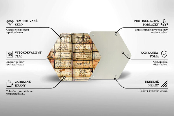 Chopping board Old wine corks