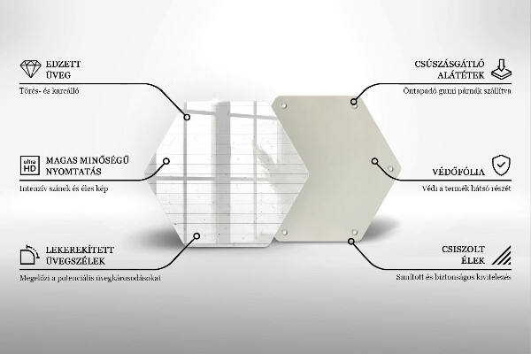 Glass worktop saver Modern bright boards
