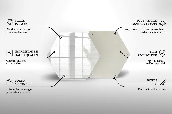 Glass worktop saver Modern bright boards