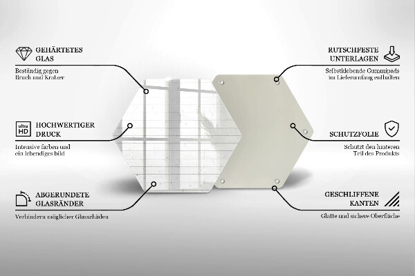 Glass worktop saver Modern bright boards