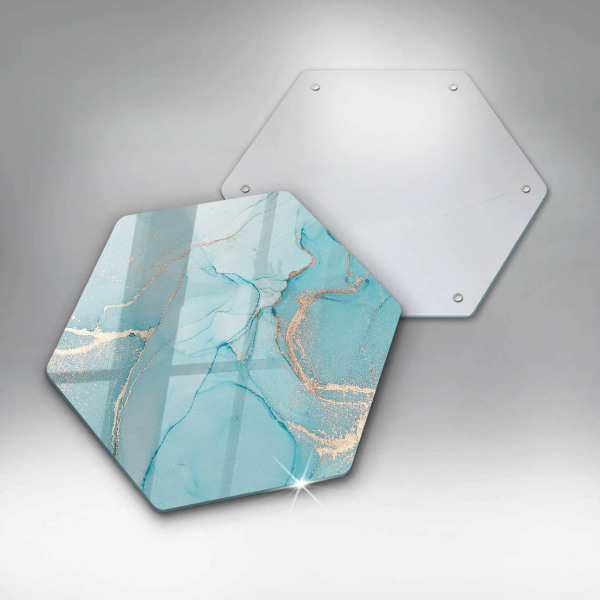 Glass worktop saver Abstraction stone