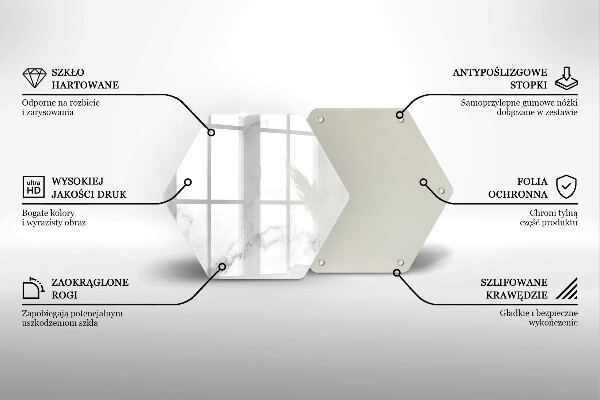 Glass worktop saver Modern marble