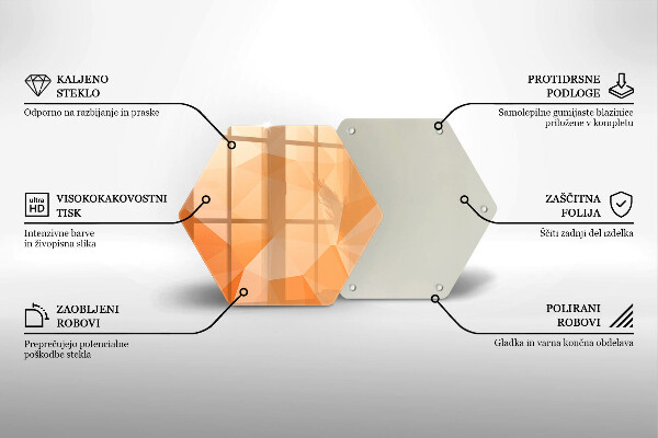 Chopping board Geomeric background