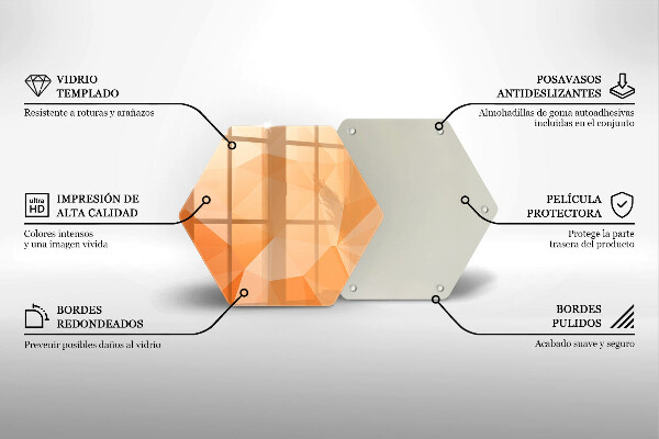 Chopping board Geomeric background