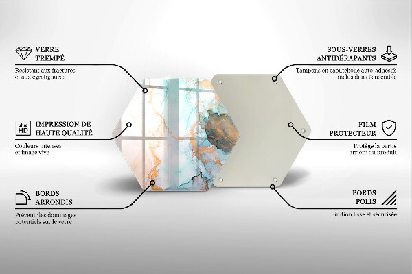 Chopping board Marble abstraction