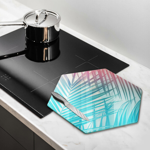 Chopping board Pastel leaves