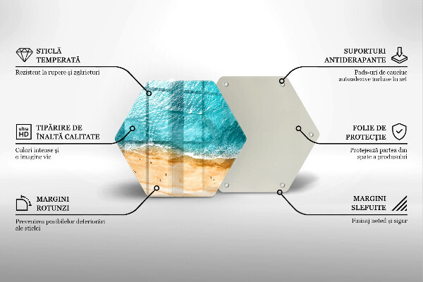 Glass chopping board Bank of the beach and the sea