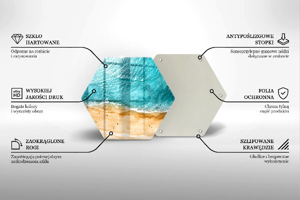 Glass chopping board Bank of the beach and the sea