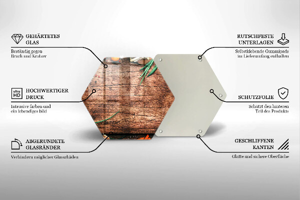 Glass chopping board Wooden kitchen board