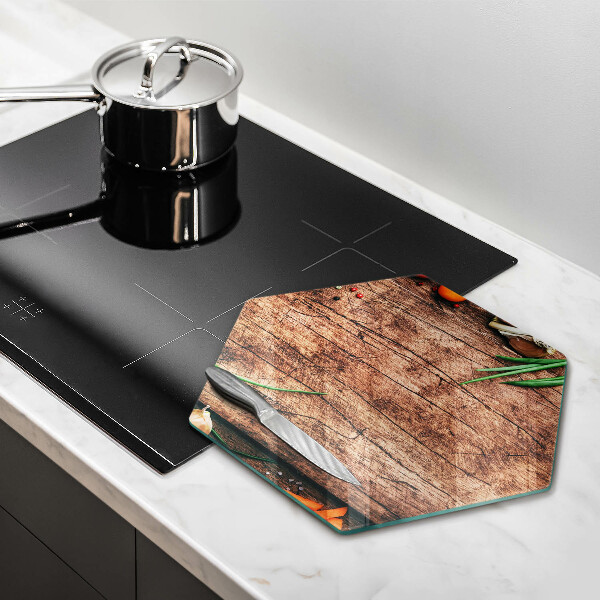 Glass chopping board Wooden kitchen board