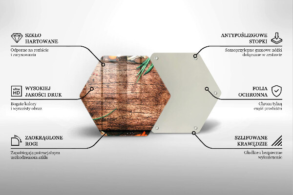 Glass chopping board Wooden kitchen board