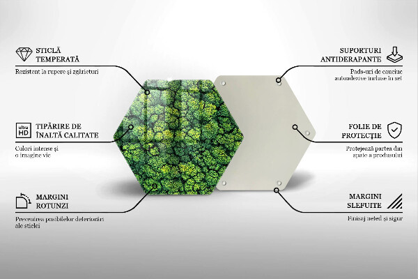 Glass chopping board Nature - moss plant