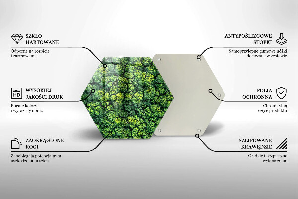 Glass chopping board Nature - moss plant