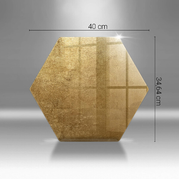 Chopping board glass Gold texture background