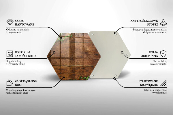 Chopping board glass Wooden boards and leaves