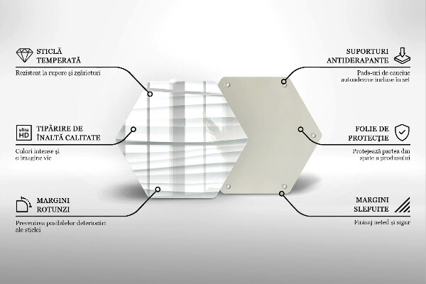 Chopping board glass Modern structure