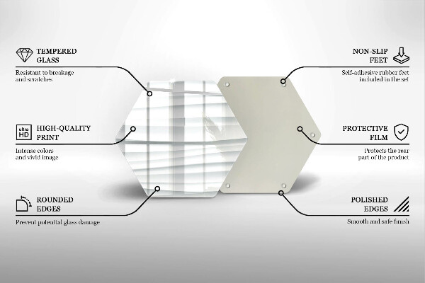Chopping board glass Modern structure