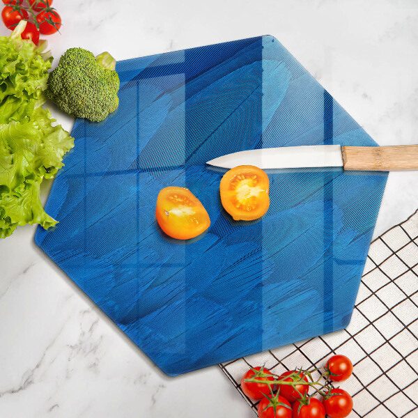 Glass chopping board Bird feathers