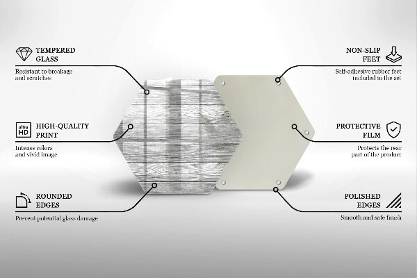 Chopping board glass Wood old boards