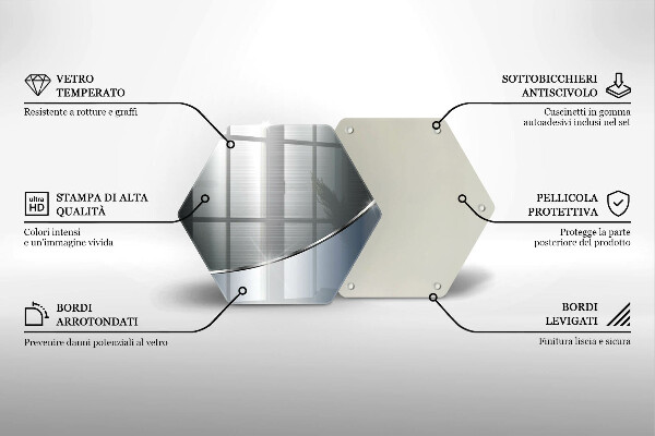 Chopping board glass Pattern metal abstraction