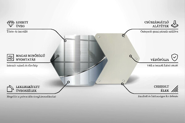 Chopping board glass Pattern metal abstraction