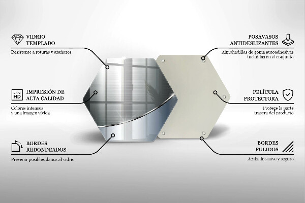 Chopping board glass Pattern metal abstraction