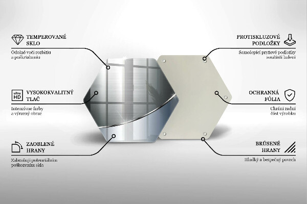 Chopping board glass Pattern metal abstraction