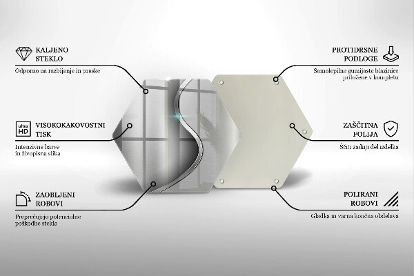 Chopping board Silver metal abstraction