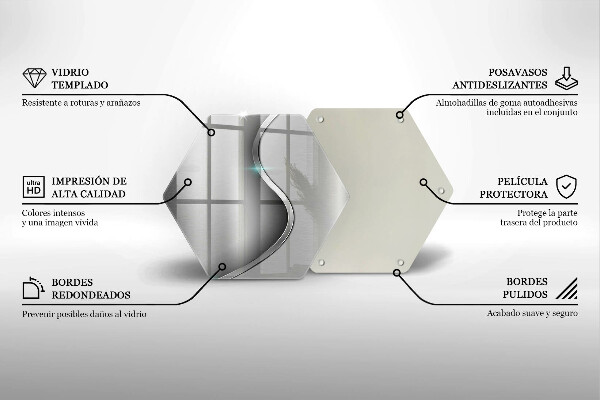 Chopping board Silver metal abstraction