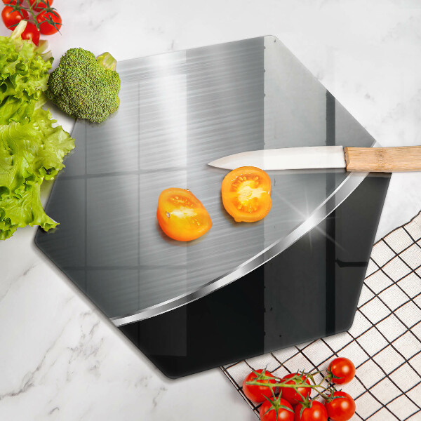 Glass worktop saver Abstraction with metal