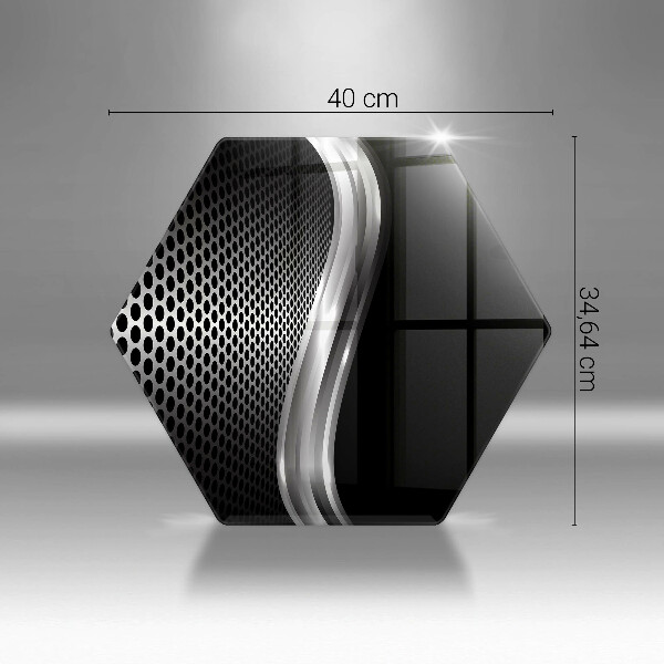 Glass worktop saver Metal structure