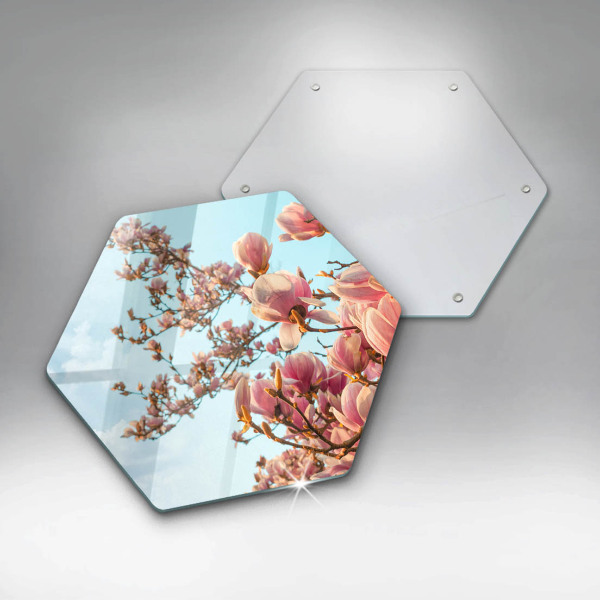 Chopping board Pink Flowers Tree