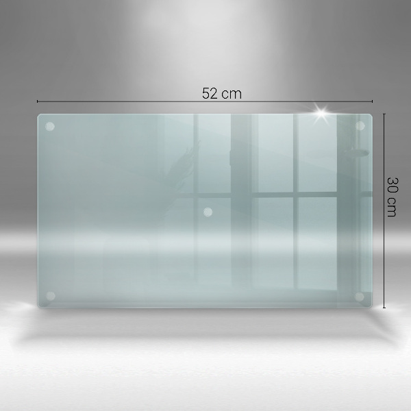 Transparent glass kitchen board 20x12 in