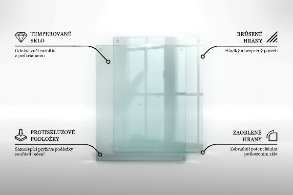 Transparent chopping board 20x16 in
