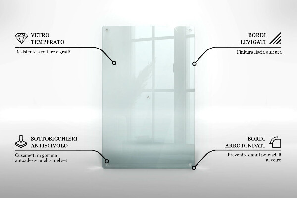 Transparent worktop protector 31x20 in