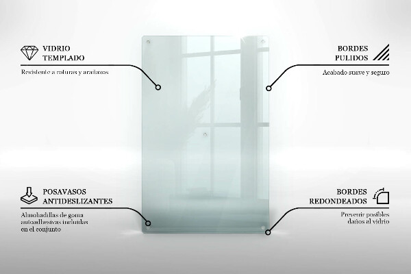 Transparent worktop protector 31x20 in