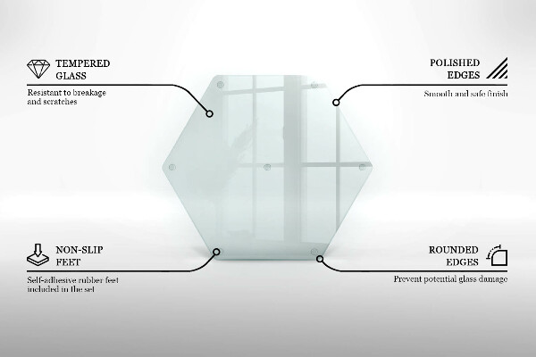 Transparent worktop saver 16 in