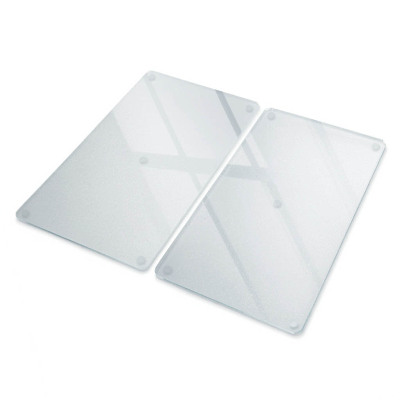 Glass kitchen board set of 2, each 11.8 × 20.5 inches