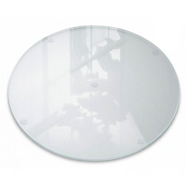 Glass kitchen board with a diameter of 15.7 in