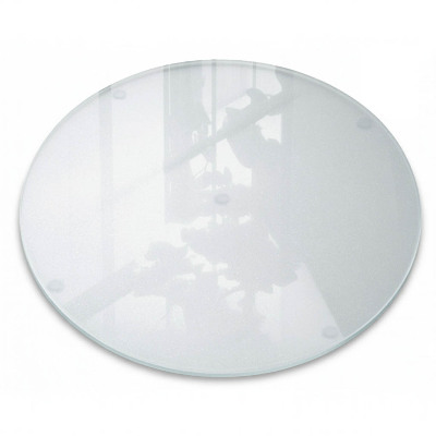 Glass kitchen board with a diameter of 15.7 in