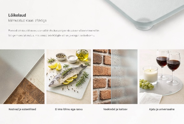 Glass kitchen board fi15.7”